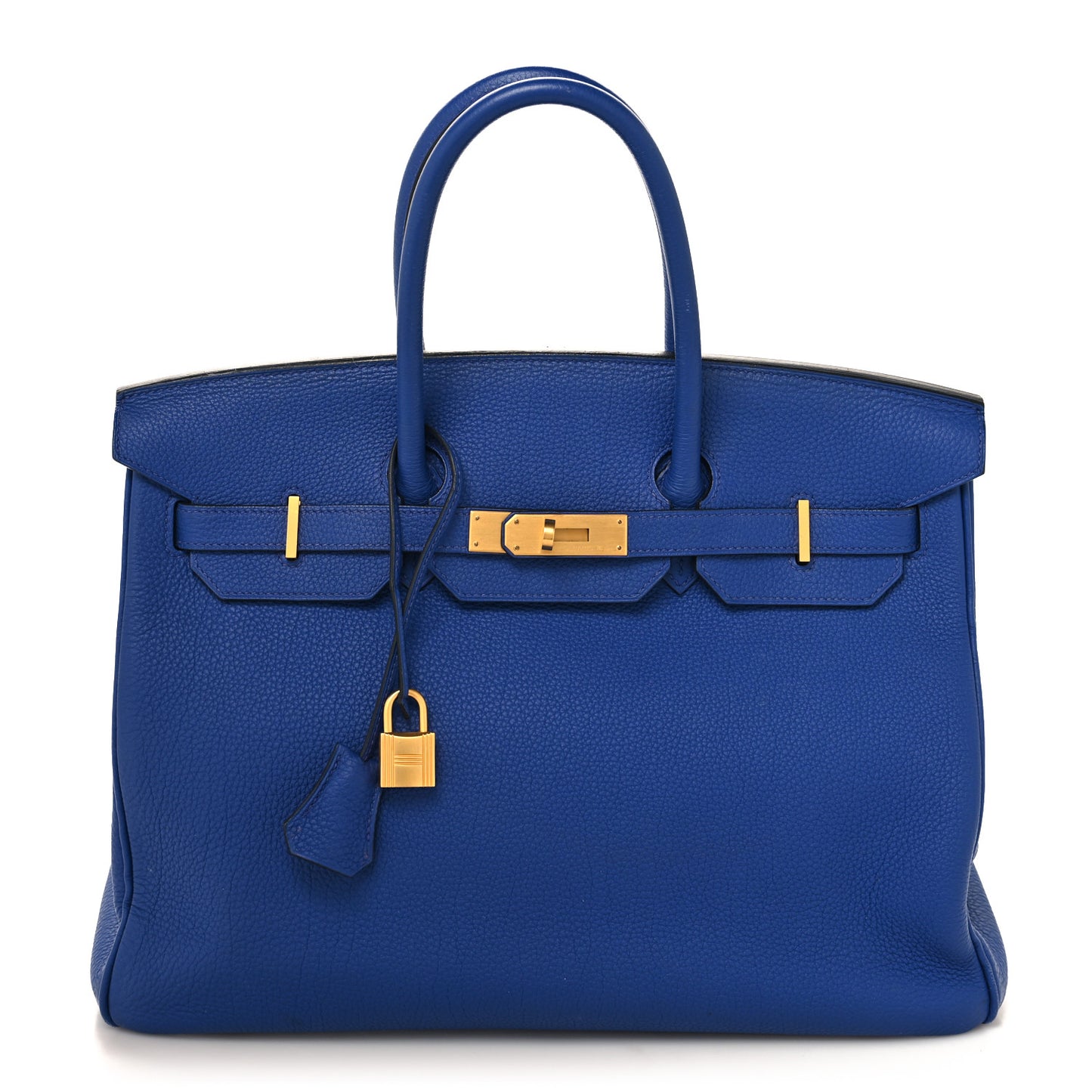 Togo Horseshoe Birkin 35 Bleu Electrique