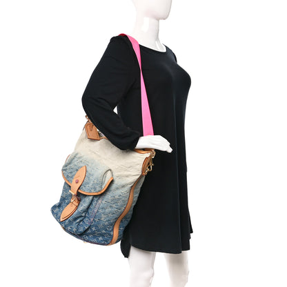 Louis Vuitton Denim Sunburst PM Messenger Blue 2 of 9