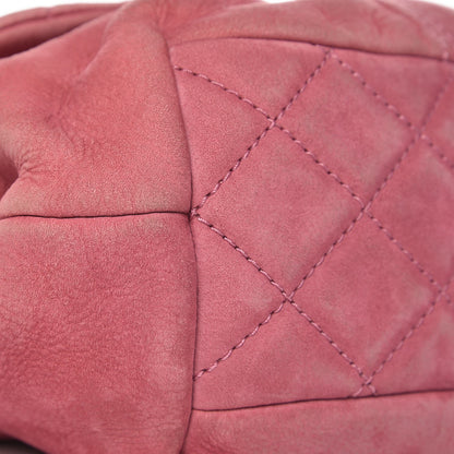 Chanel Suede Quilted Mini Trianon Messenger Flap Pink 8 of 9