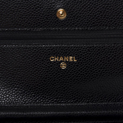 Chanel Caviar Quilted Wallet On Chain WOC Black 8 of 12