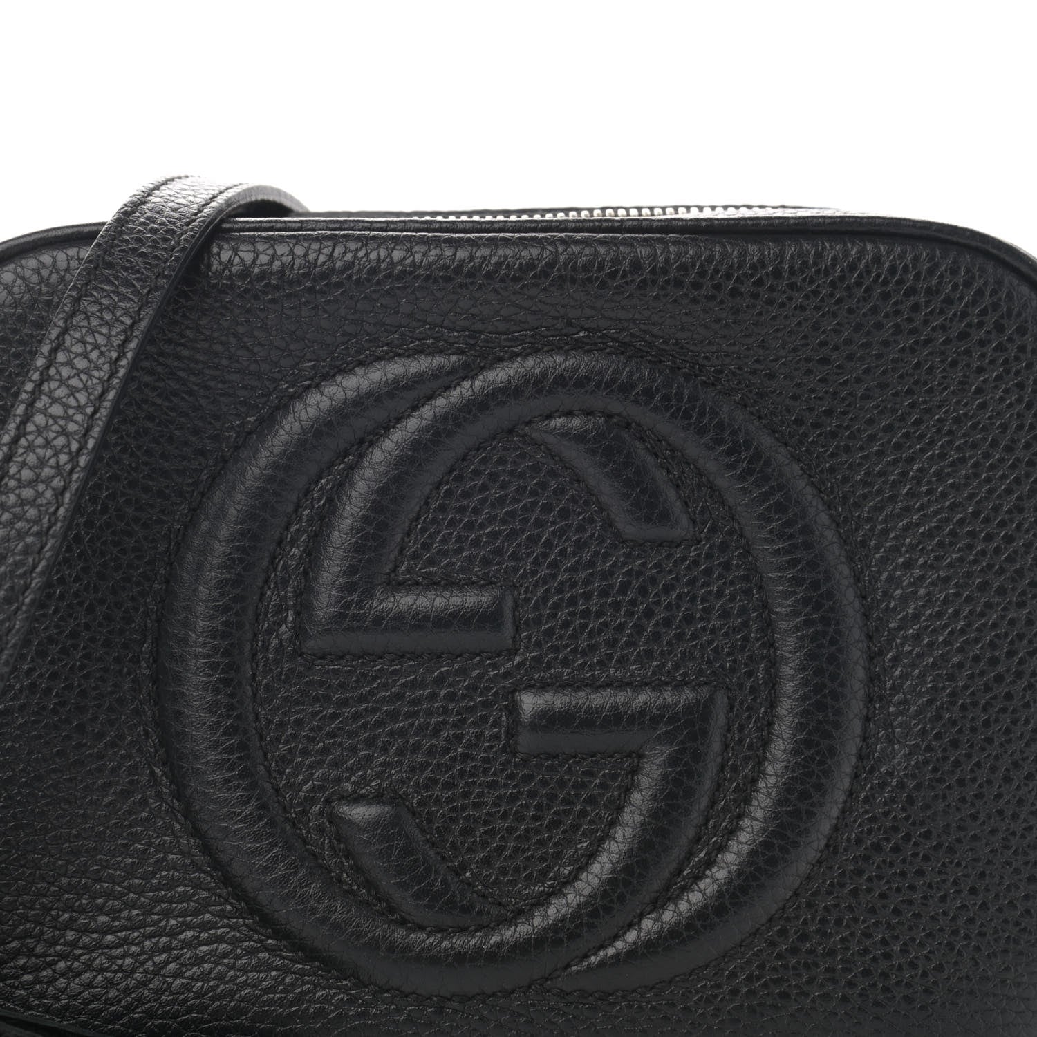 Gucci Pebbled Calfskin Small Soho Disco Bag Black 8 of 13