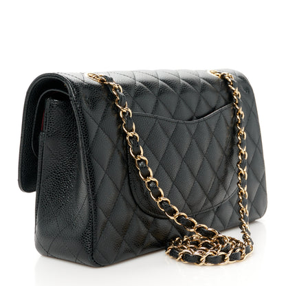 Chanel Caviar Quilted Medium Double Flap Black 3 of 11