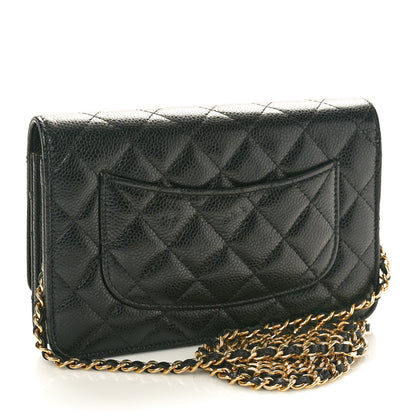 Chanel Caviar Quilted Wallet On Chain WOC Black 2 of 11