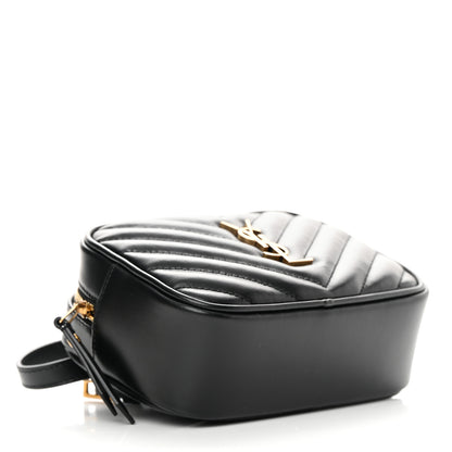 Saint Laurent Calfskin Matelasse Monogram Lou Belt Bag Black 4 of 11
