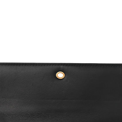 Alexander McQueen Pebbled Calfskin Skull Wallet on Chain Black 10 of 11