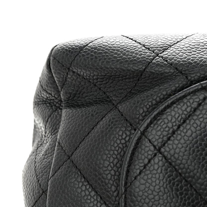 Chanel Caviar Quilted Jumbo Single Flap Navy 15 of 18