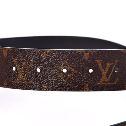 Louis Vuitton Calfskin Monogram 30mm LV Initiales Reversible Belt 85 34 Black 5 of 6