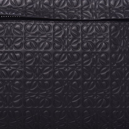Loewe Calfskin Embossed Medium Repeat T Pouch Black 9 of 9