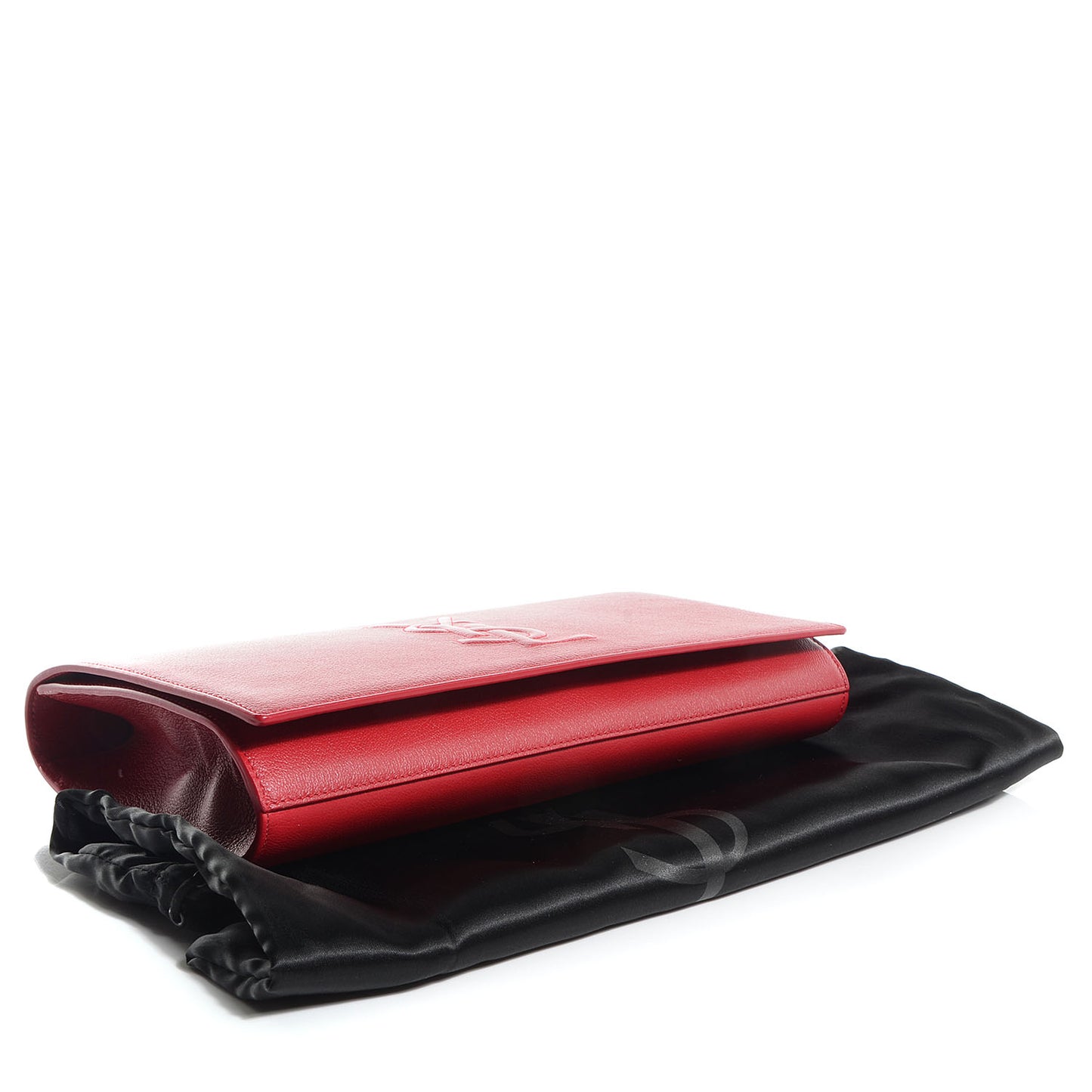 Goatskin Belle de Jour Clutch Lipstick Red