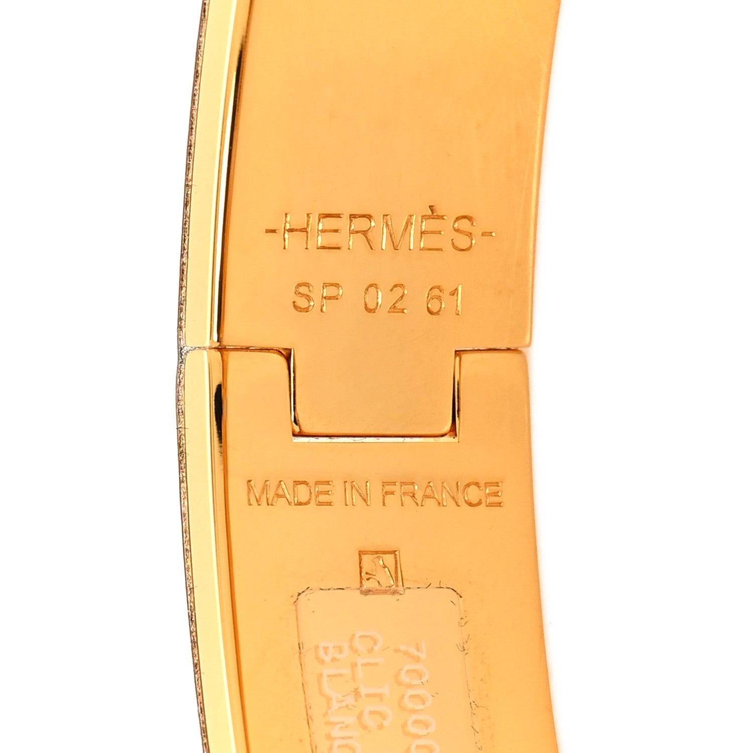 Hermes Enamel Narrow Clic Clac H Bracelet PM White 4 of 5