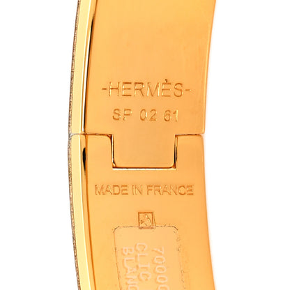 Hermes Enamel Narrow Clic Clac H Bracelet PM White 4 of 5