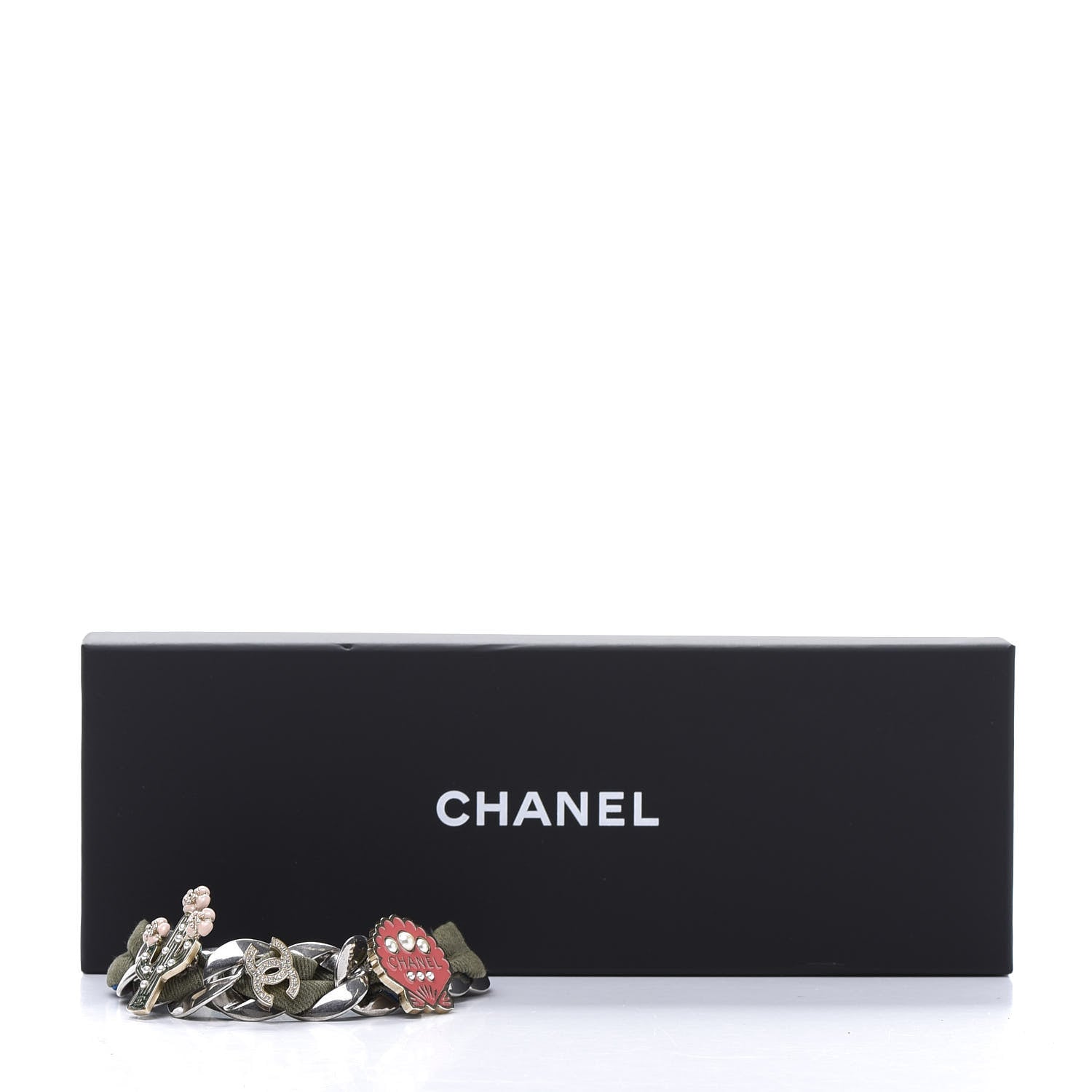 Chanel Fabric Cuba CC Chain Bracelet 8 of 8
