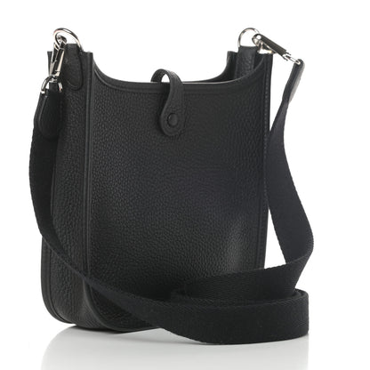 Hermes Taurillon Clemence Evelyne TPM Black 3 of 11