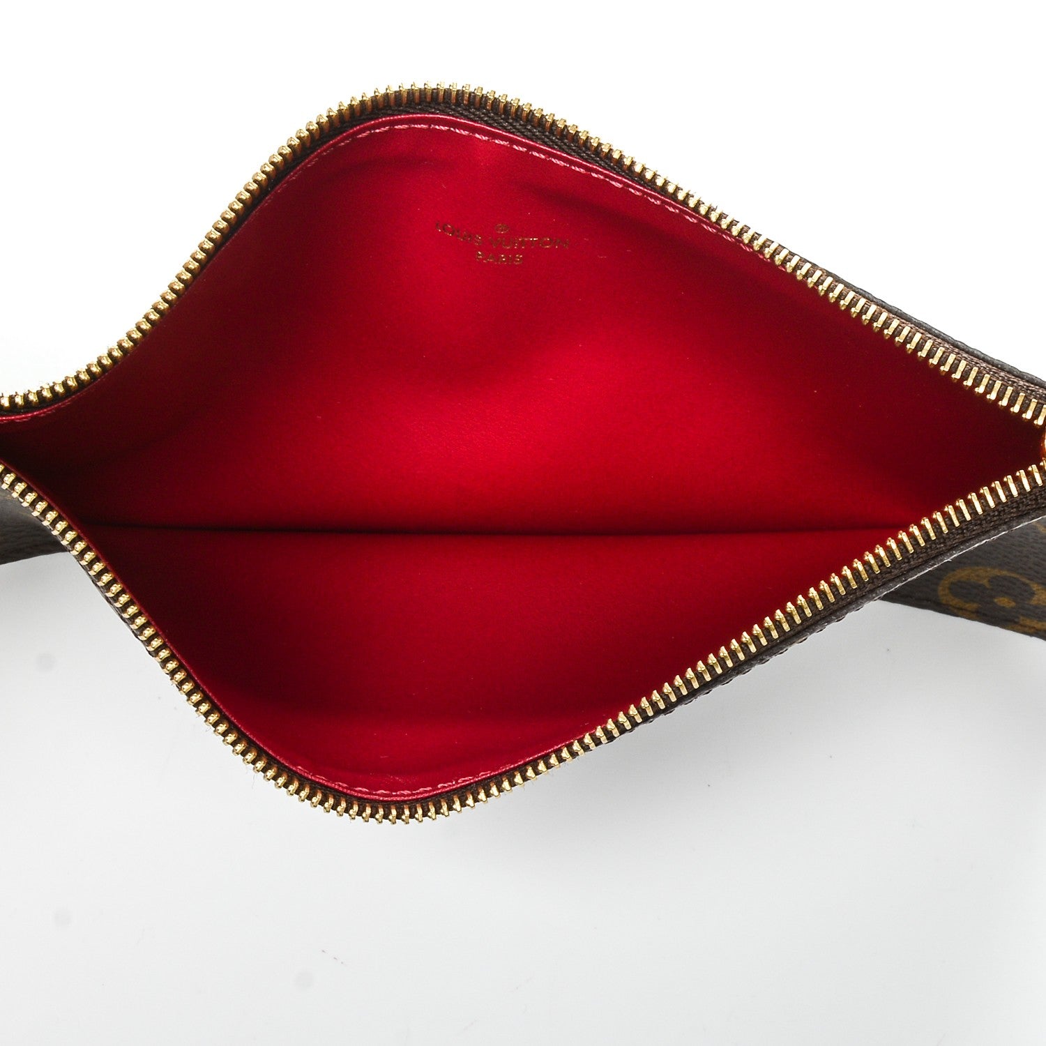 Louis Vuitton Monogram Felicie Chain Wallet Zippered Insert 5 of 6