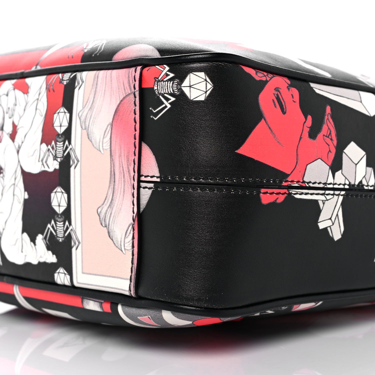 Prada X JAMES JEAN Vitello DNA Flat Messenger Bag Black 9 of 9