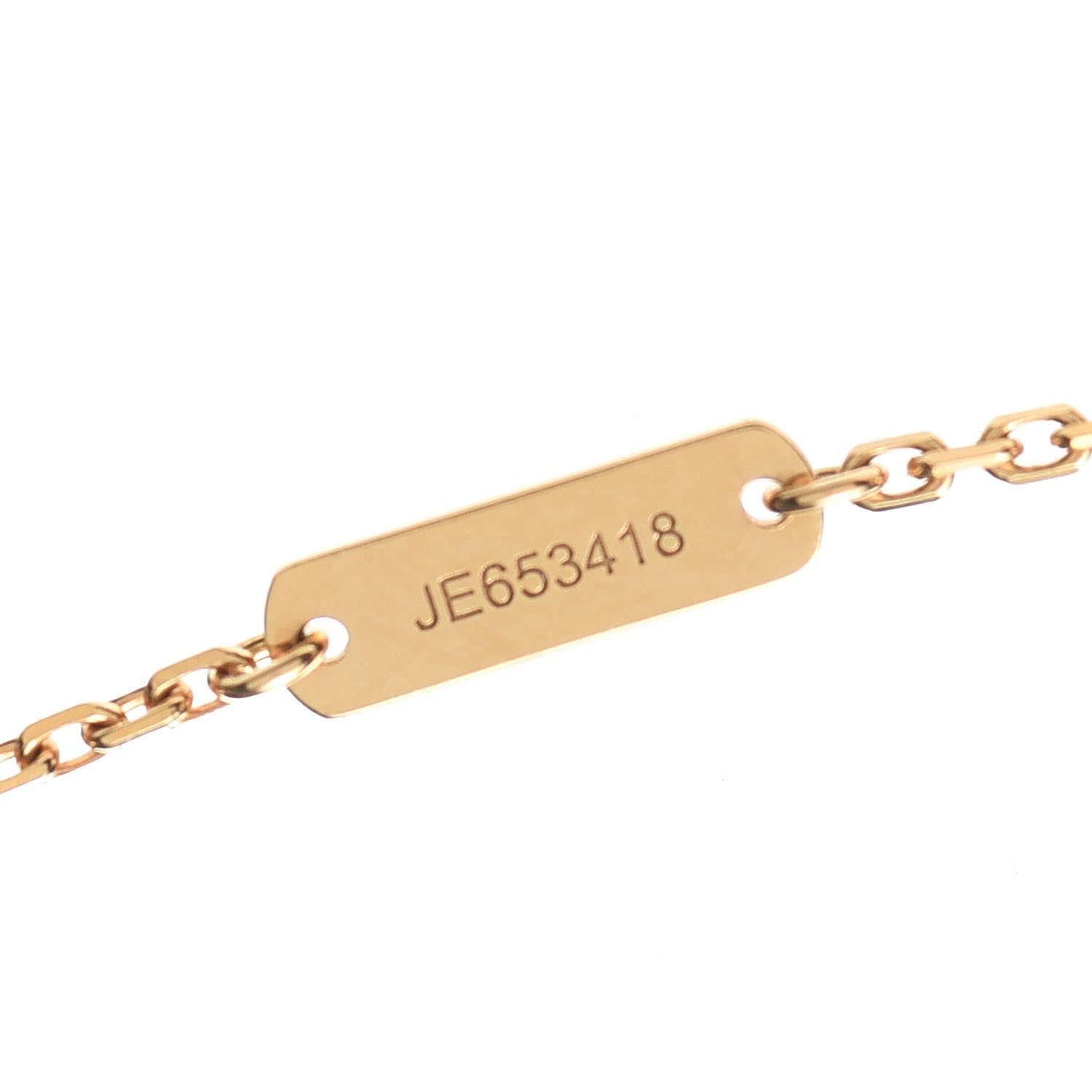 Van Cleef & Arpels 18K Yellow Gold Diamond Perlee Pendant Necklace 6 of 7