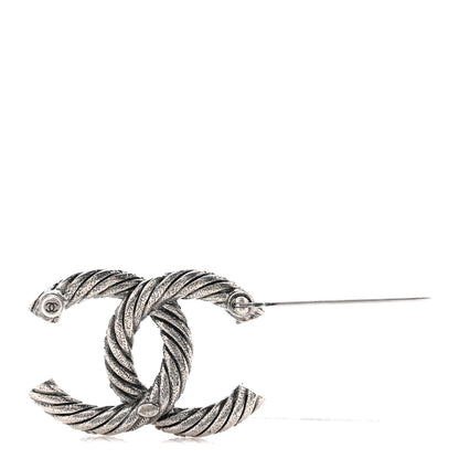 Chanel Ruthenium Twisted CC Brooch 3 of 4