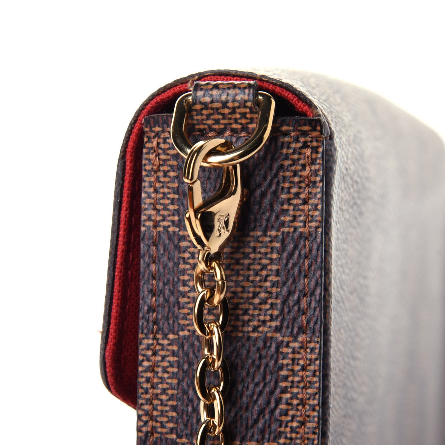 Damier Ebene Pochette Felicie Chain Wallet
