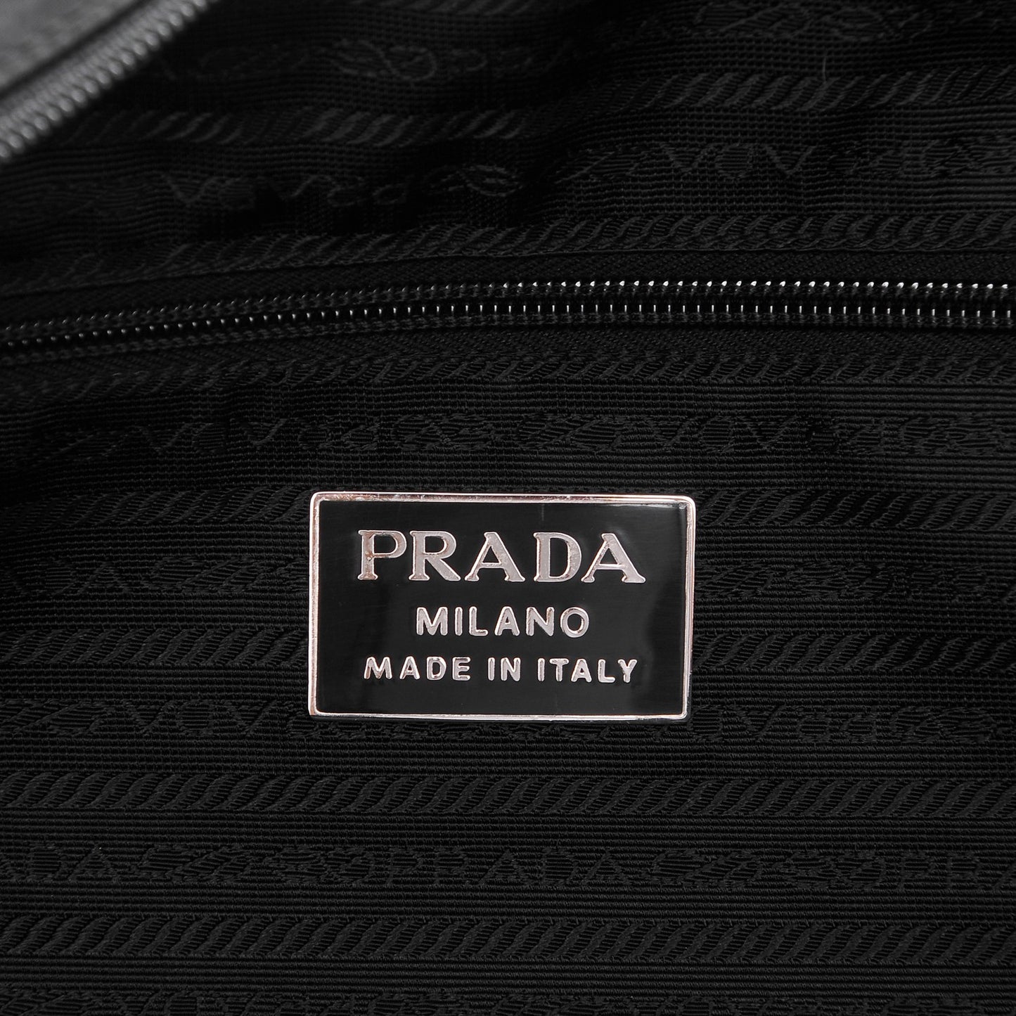 Tessuto Nylon Saffiano Duffel Bag Black