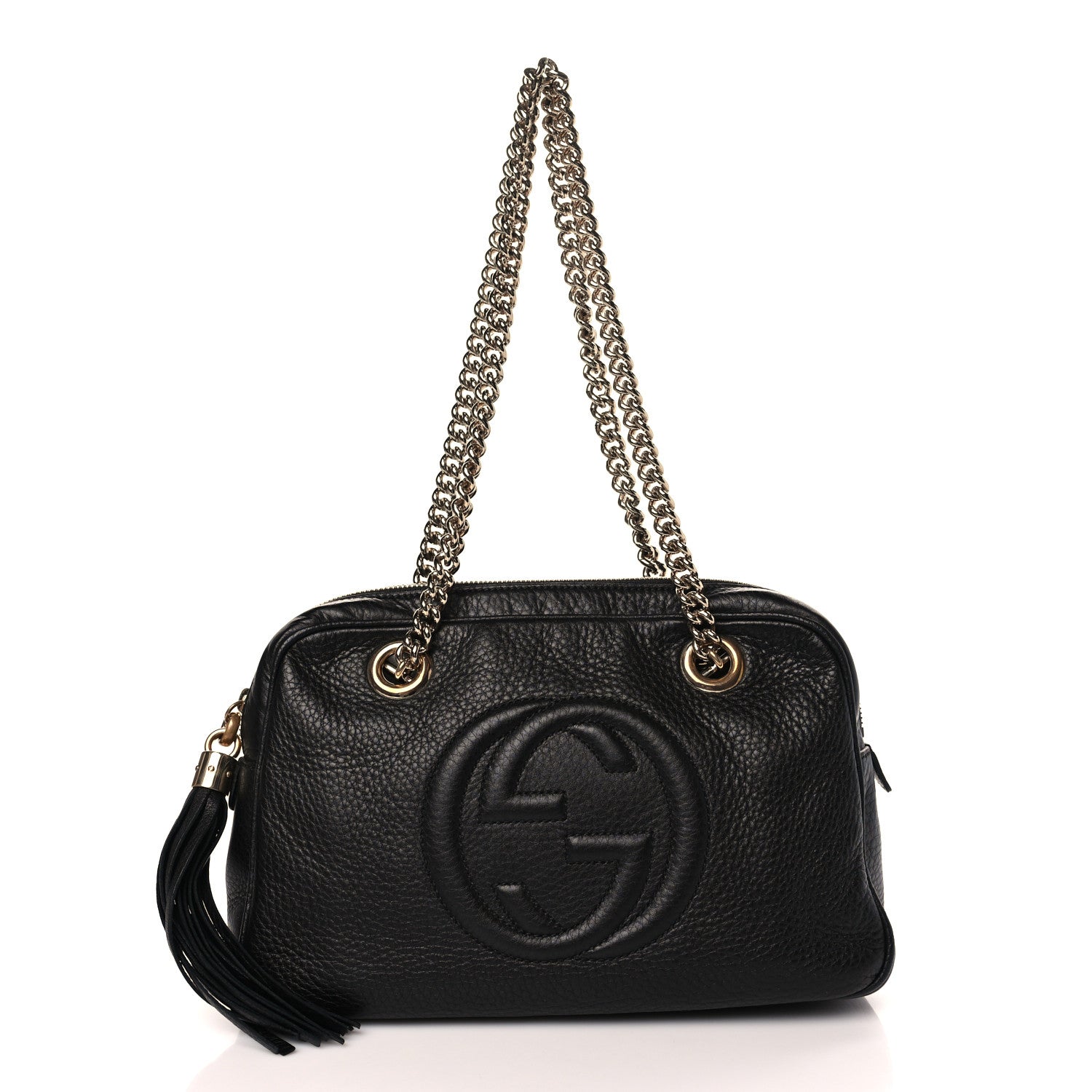 Gucci Pebbled Calfskin Small Soho Bowler Black 1 of 9