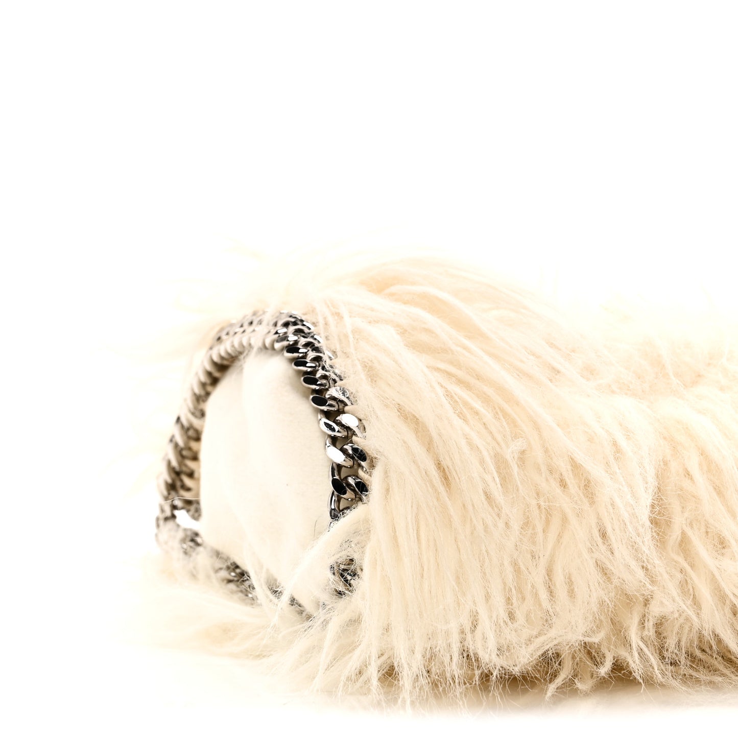 Eco Fur Mini Falabella Tote Ivory