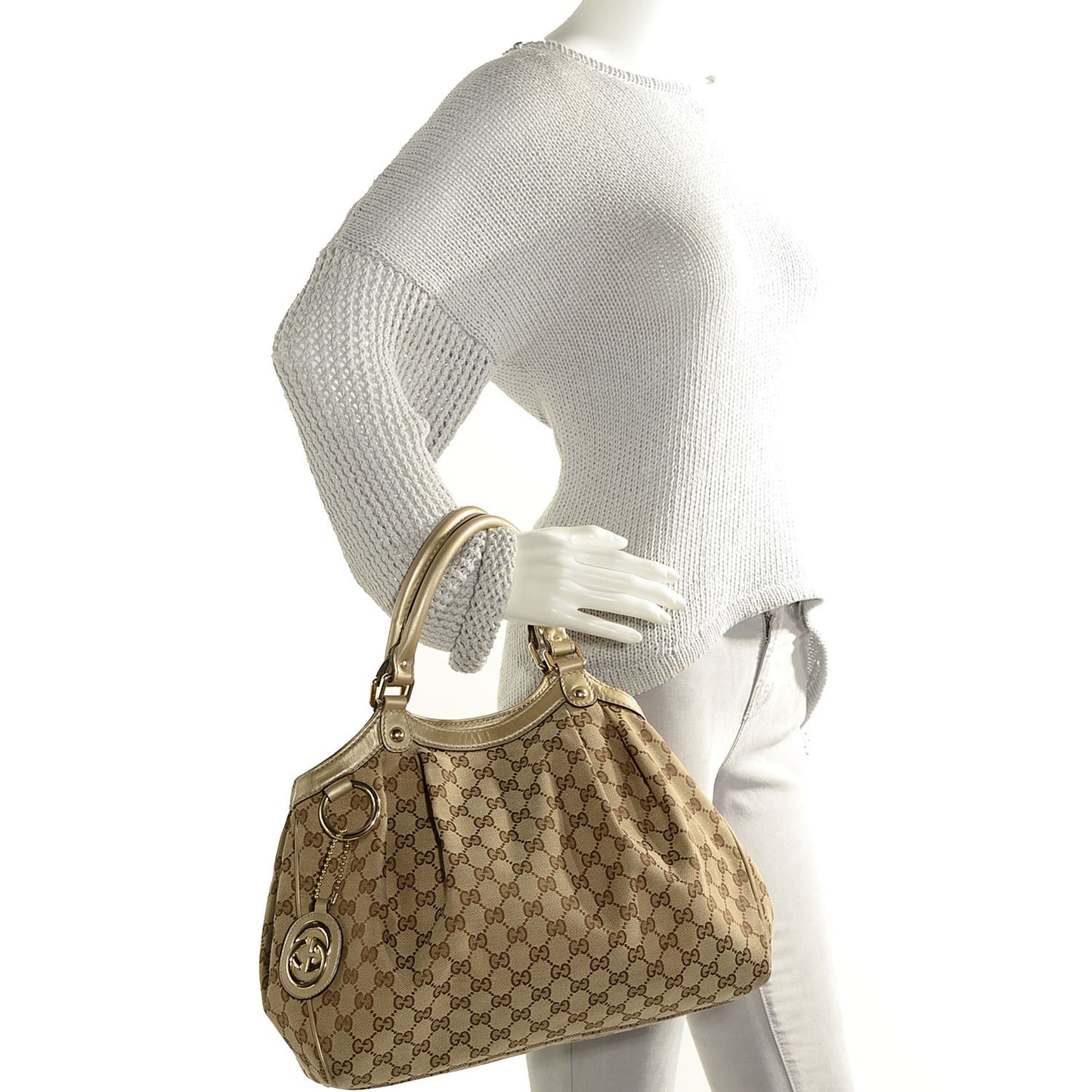 Monogram Medium Sukey Tote Champagne