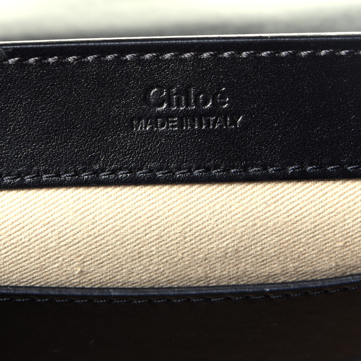 Chloe Calfskin Suede C Clutch With Chain Black 6 of 10