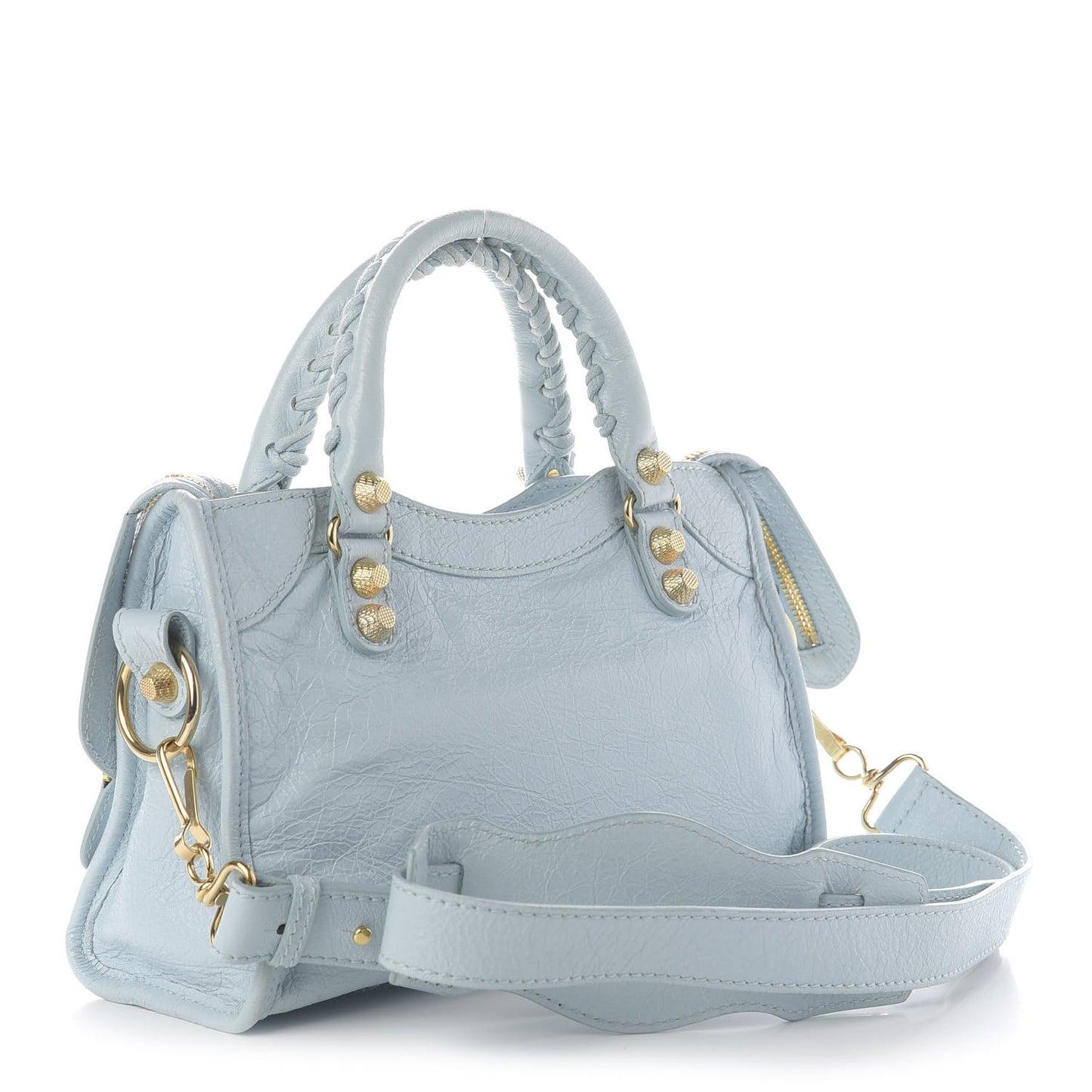 Agneau Giant 12 Gold Hardware Mini City Bleu Dragee