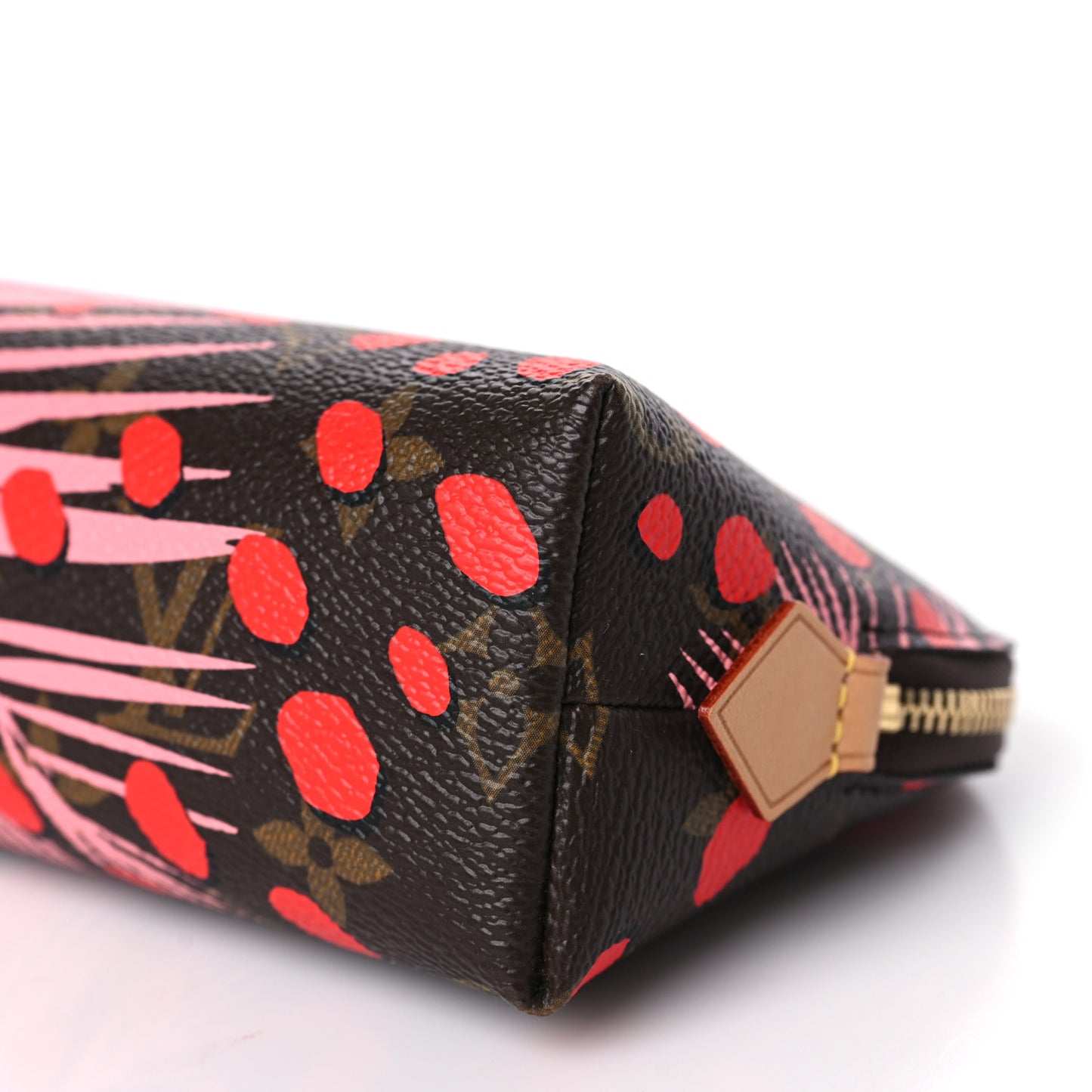 Monogram Jungle Dots Cosmetic Pouch Sugar Pink Poppy