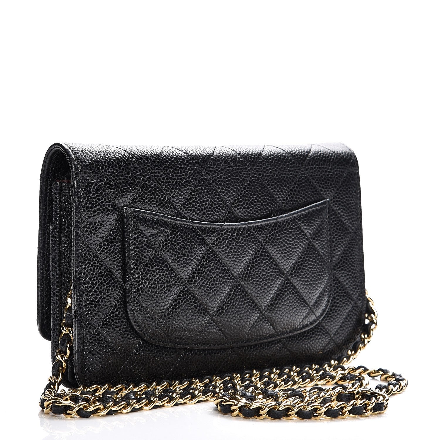 Chanel Caviar Quilted Wallet On Chain WOC Black 3 of 10