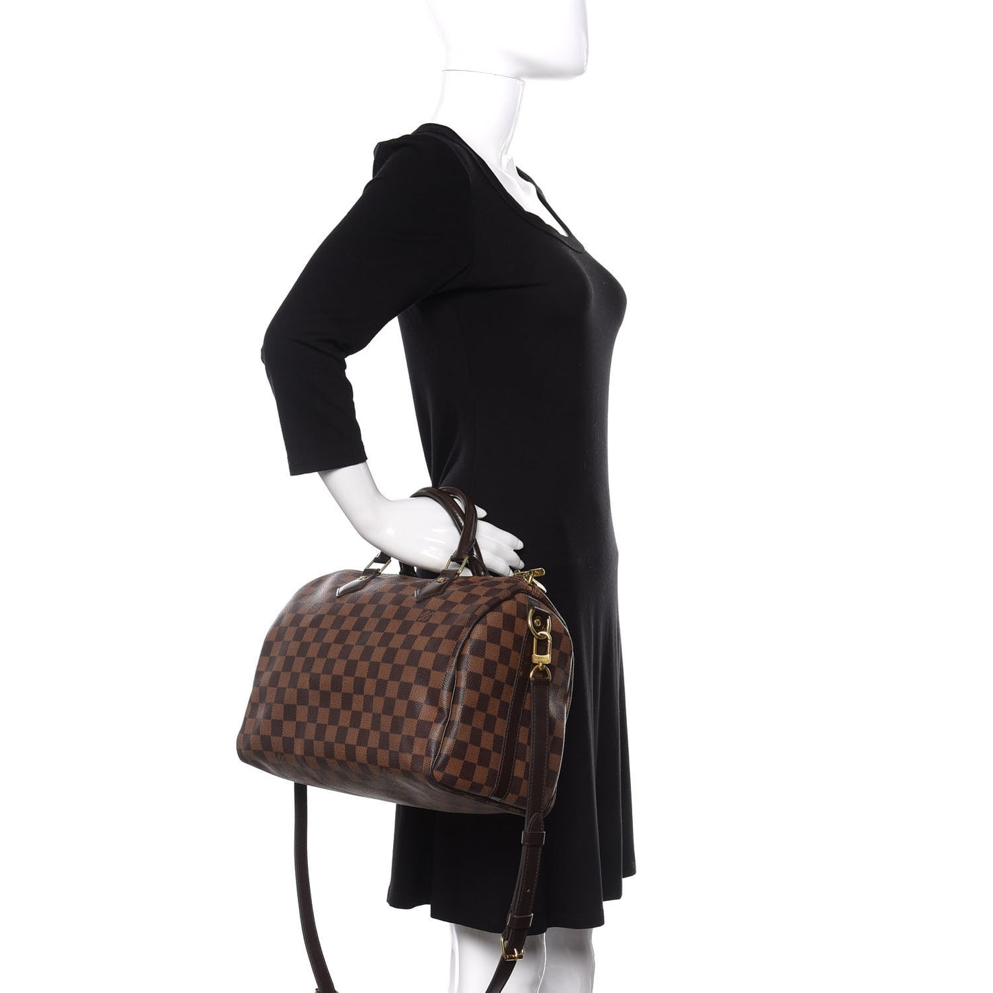Damier Ebene Speedy Bandouliere 30