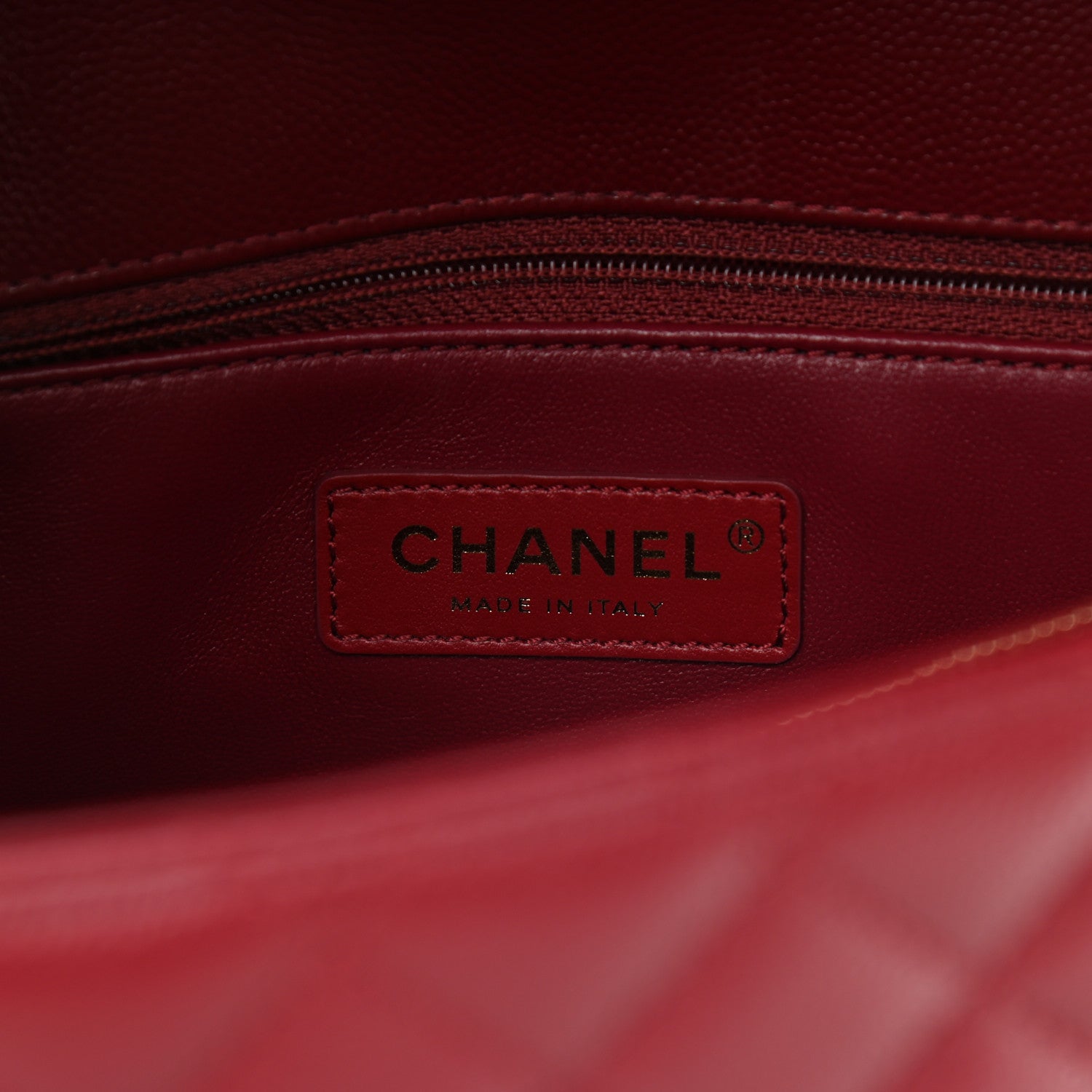 Chanel Caviar Lizard Embossed Quilted Small Coco Handle Flap Burgundy 5 of 8