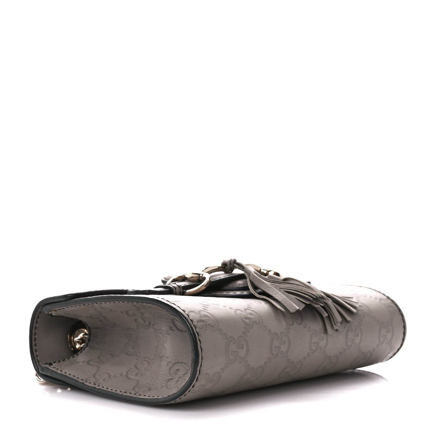 Gucci Guccissima Mini Emily Chain Shoulder Bag Storm Grey 4 of 12