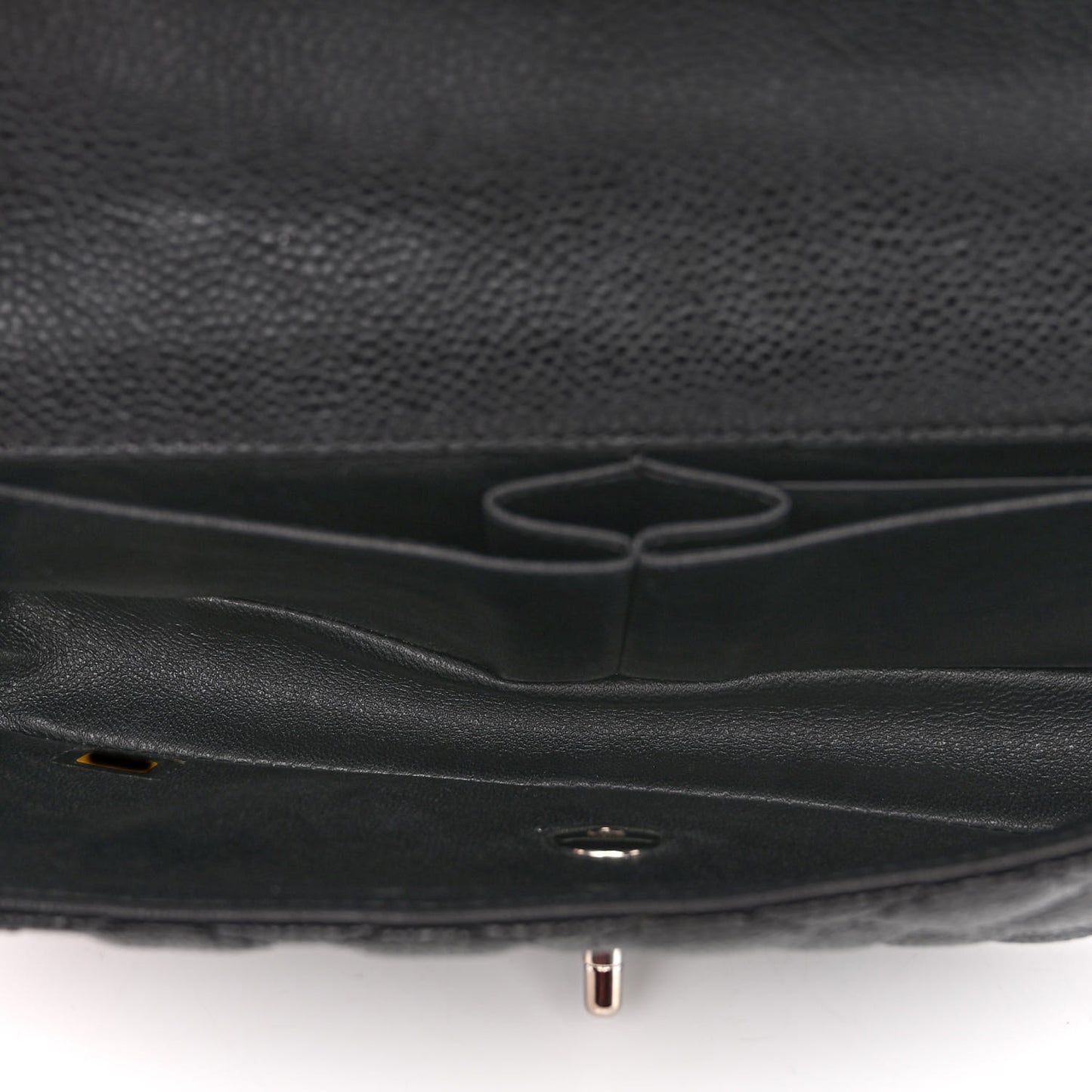 Caviar Quilted East West Flap Black