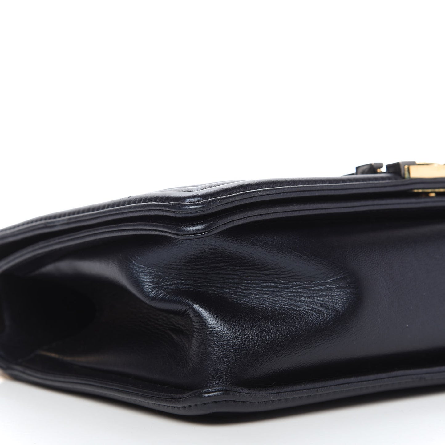 Lambskin Embossed Medium Boy Cube Flap Navy