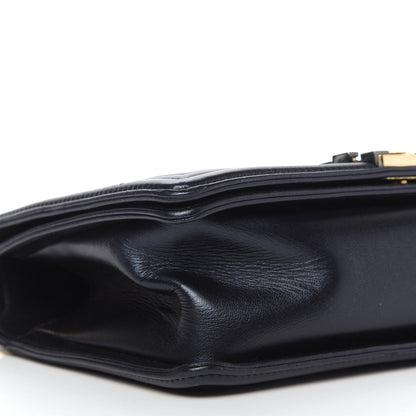 Chanel Lambskin Embossed Medium Boy Cube Flap Navy 6 of 10
