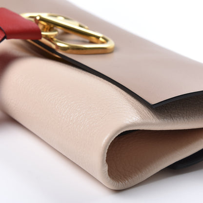 Valentino Garavani Smooth Calfskin VRing Crossbody Bag Rose Cannelle Light Ivory 6 of 9
