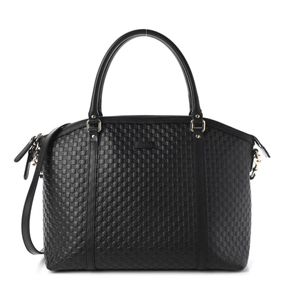 Gucci Soft Microguccissima Dome Satchel Black 1 of 9