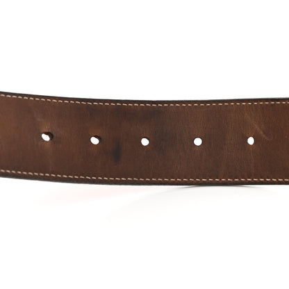 Gucci Nubuck Interlocking G Belt 90 36 Deep Orange 6 of 6