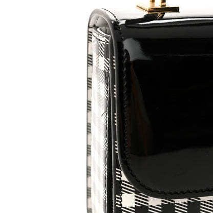 Celine Patent Teen Vichy Garance Black White 12 of 14