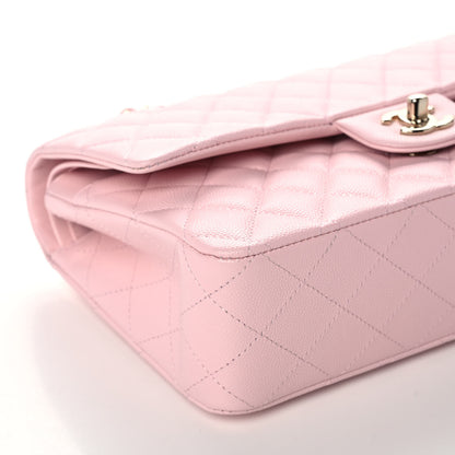 Chanel Caviar Quilted Medium Double Flap Light Pink 9 of 11