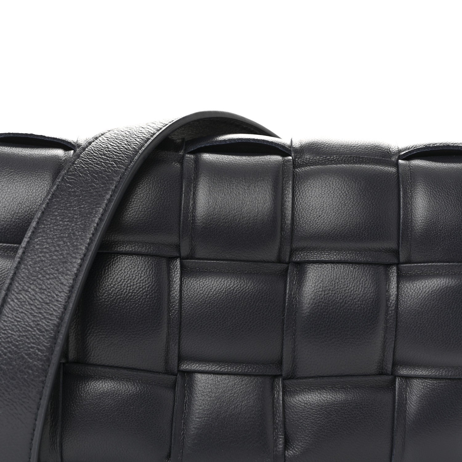 Bottega Veneta Nappa Maxi Intreccio Small Padded Cassette Crossbody Bag Deep Blue 8 of 13