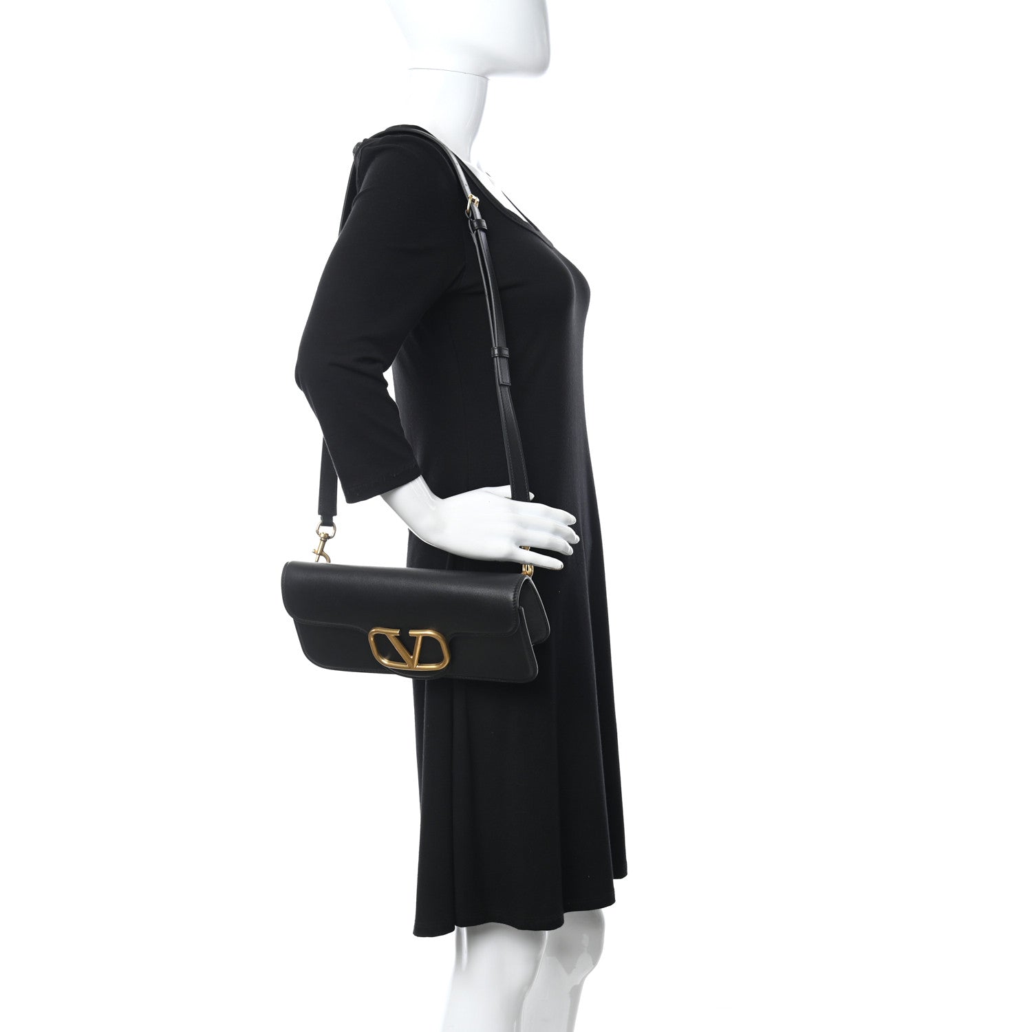 Valentino Garavani Smooth Calfskin VSling Belt Bag Black 2 of 9