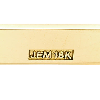 Jennifer Meyer 18K Yellow Gold Lapis Lazuli Bar Pendant Necklace 7 of 7