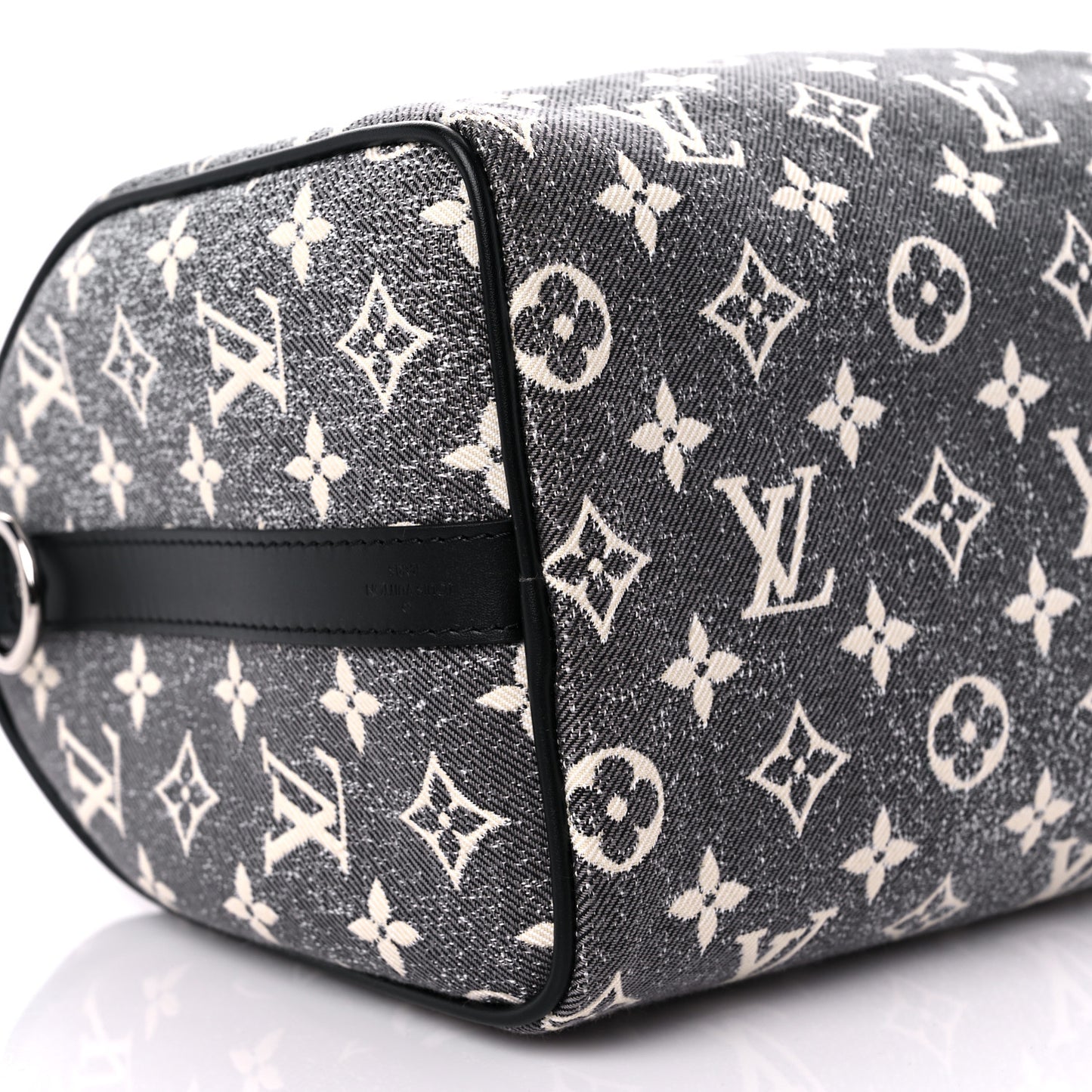 Denim Monogram Jacquard Speedy Bandouliere 25 Black