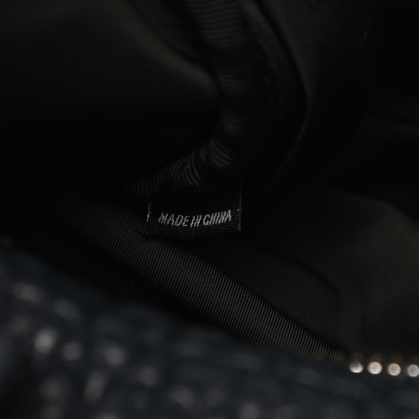 Pebbled Lambskin Rocco Navy Silver Hardware