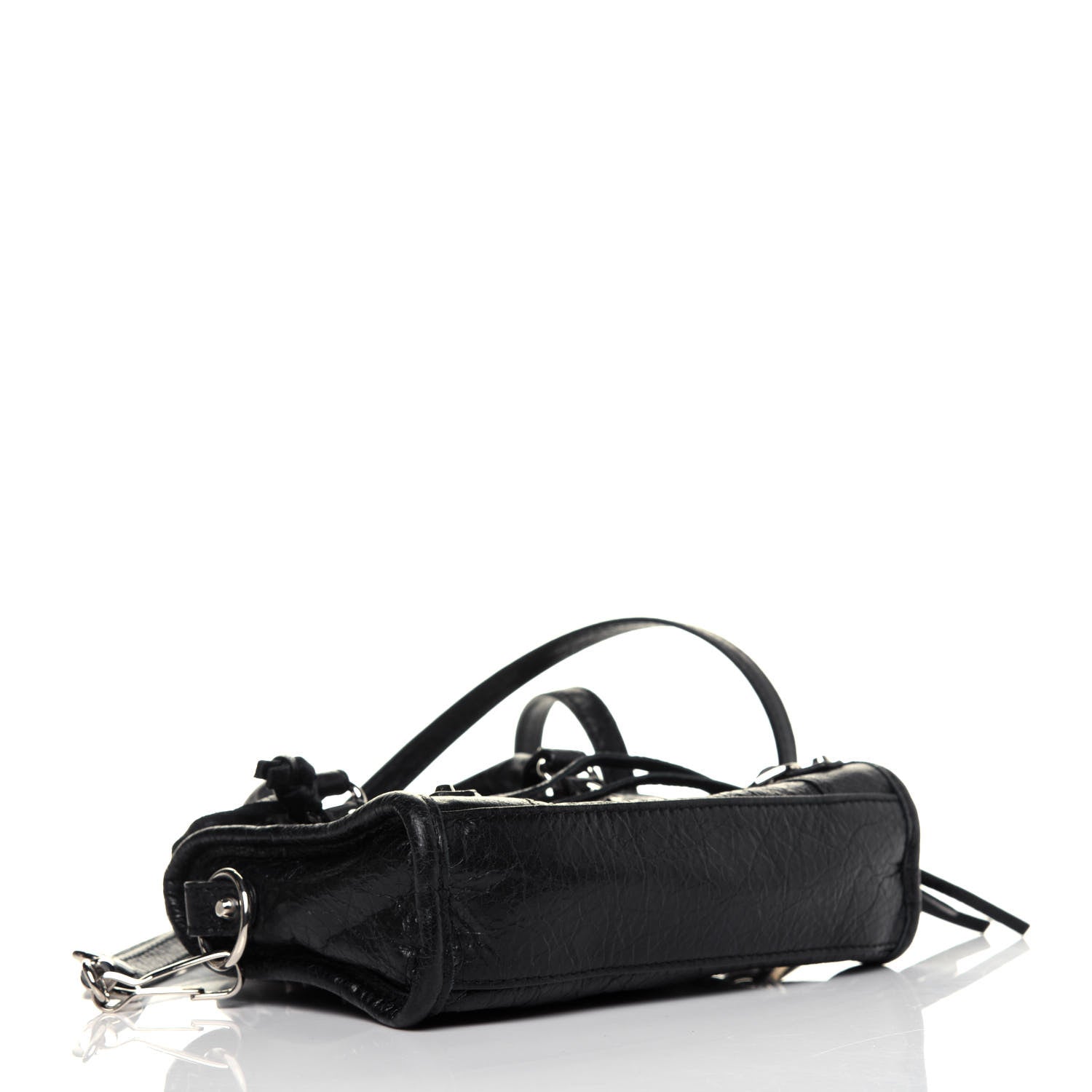 Balenciaga Agneau Classic Silver Hardware Nano City Black 5 of 14