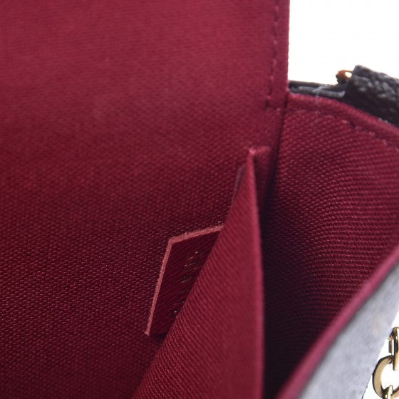 Louis Vuitton Monogram Pochette Felicie Chain Wallet Fuchsia 8 of 11