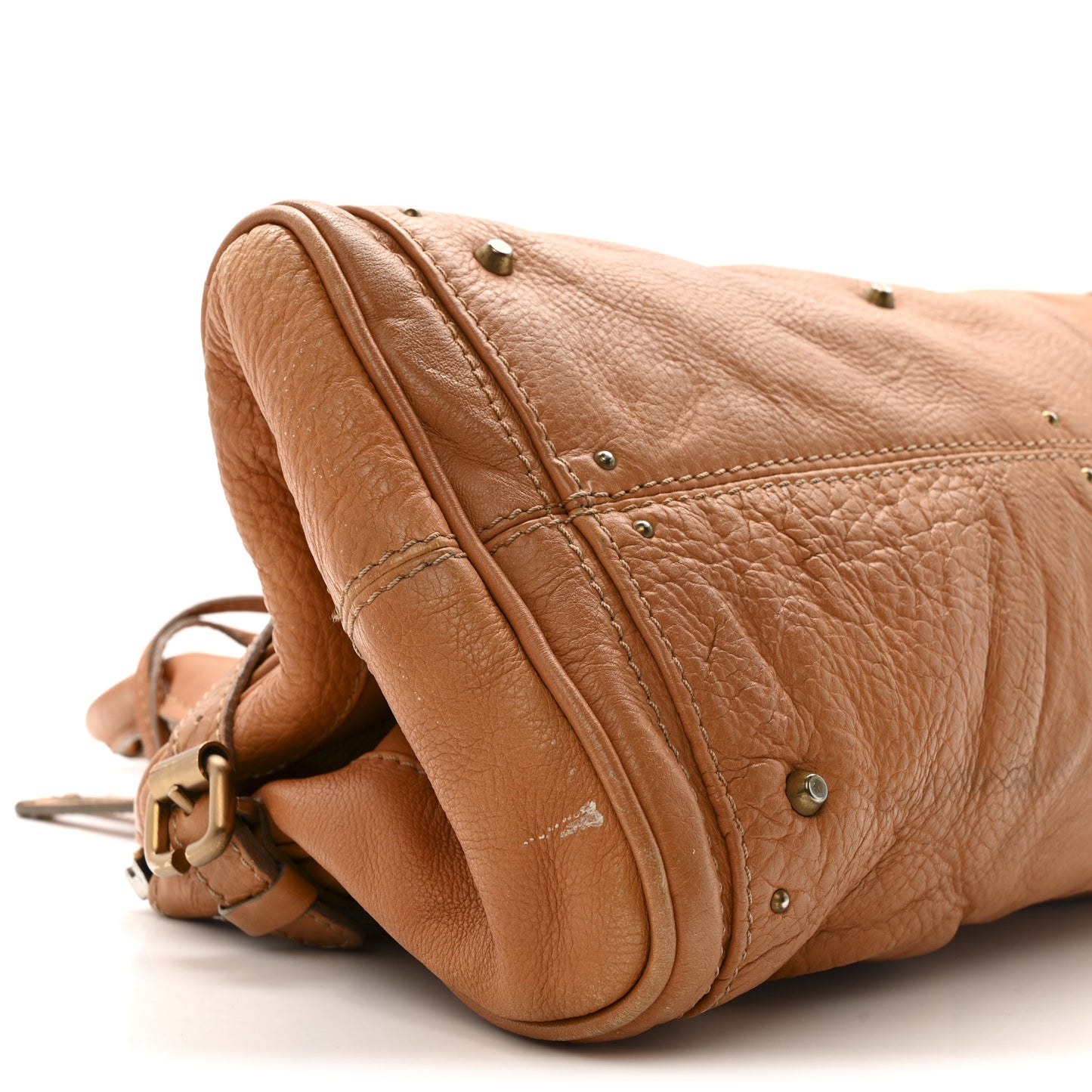 Calfskin Medium Paddington Satchel Tan