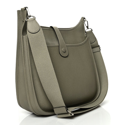 Hermes Taurillon Clemence Evelyne III GM Sauge 3 of 9